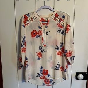 Maurice’s Cream Floral Blouse